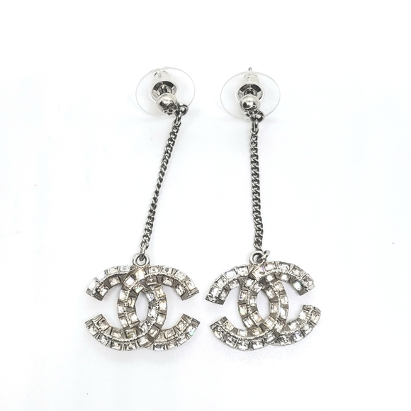 CHANEL Bling Sparkly Princess Crystal Dangle Earrings - Picture 4 of 8